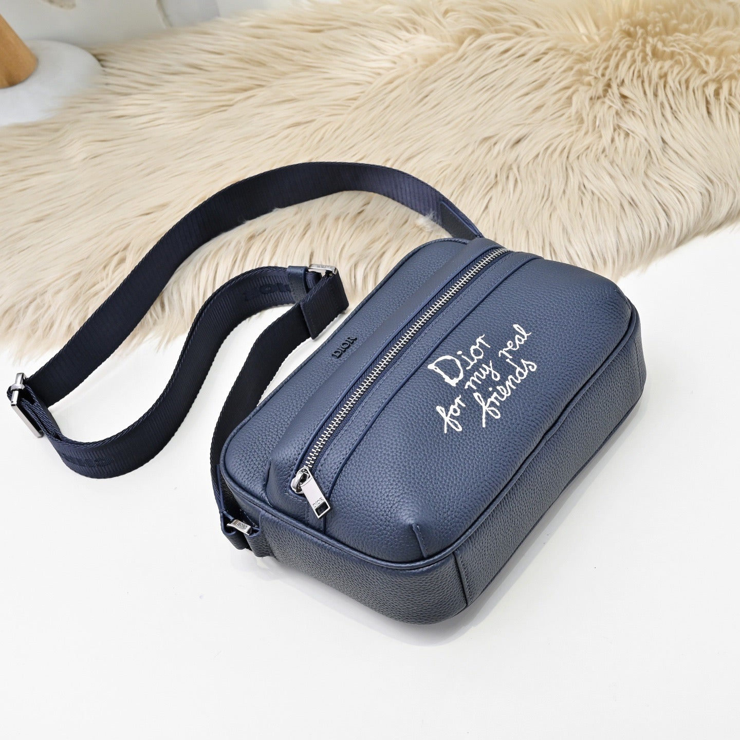 Dior Explorer Messenger Bag in Grained Calfskin