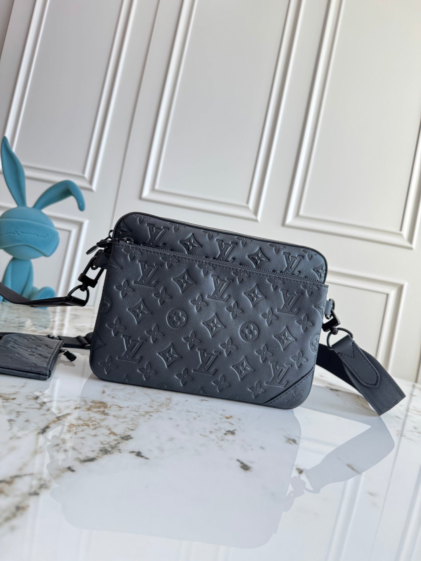 Louis Vuitton Sac Messenger Louis Vuitton Monogram Blanc avec Pochette Mini Zip