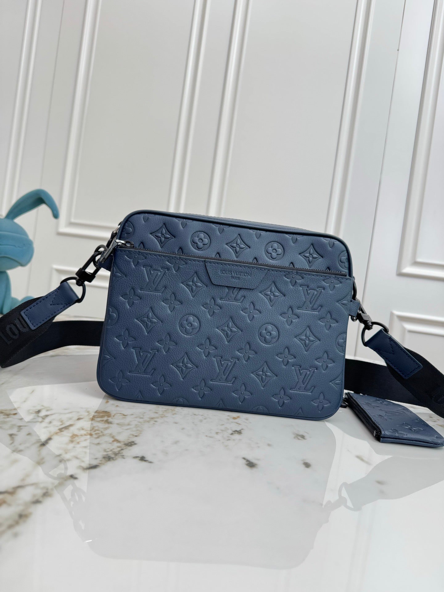 Louis Vuitton Sac Messenger Louis Vuitton Monogram Blanc avec Pochette Mini Zip