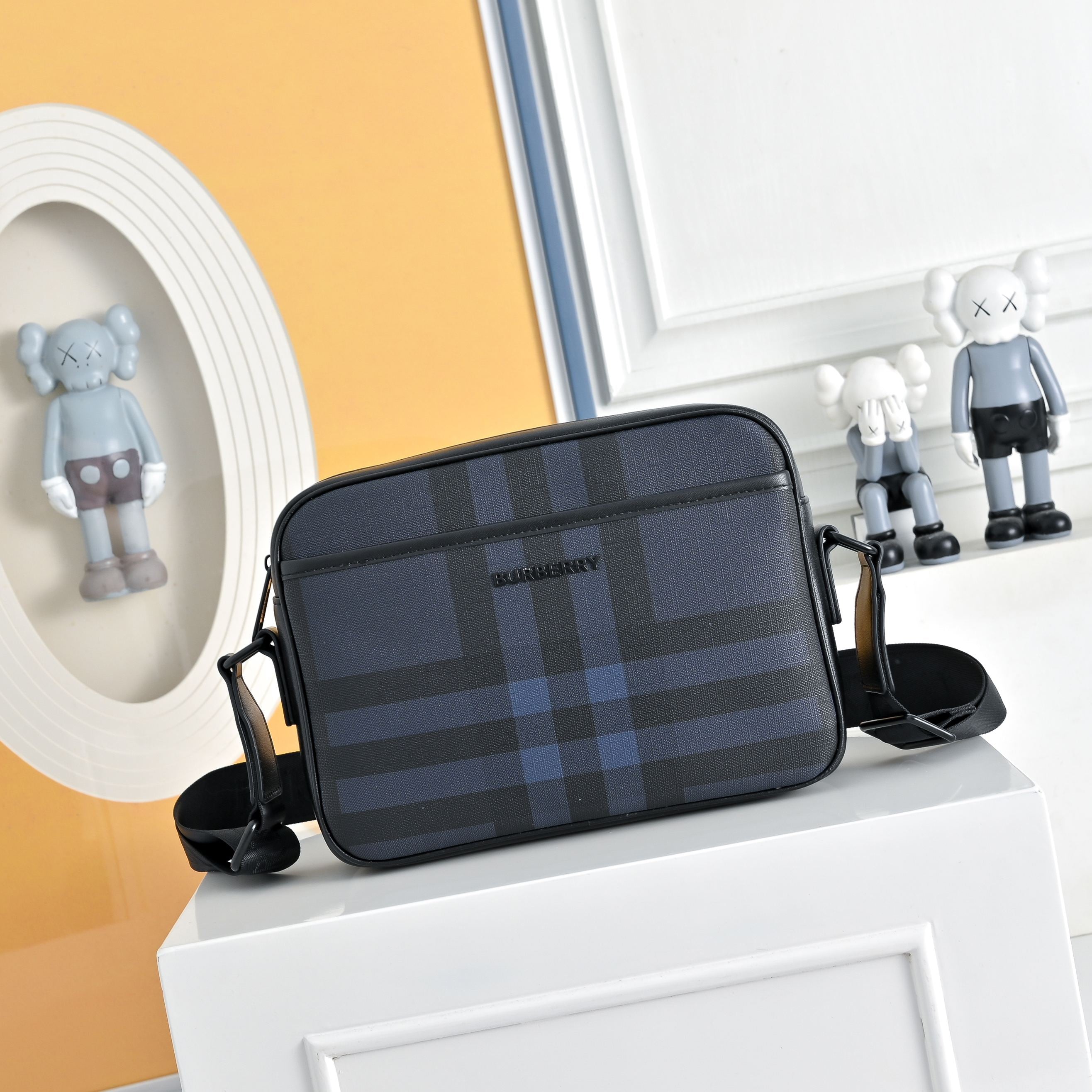 Burberry Sac Crossbody Burberry Check Anthracite & Noir