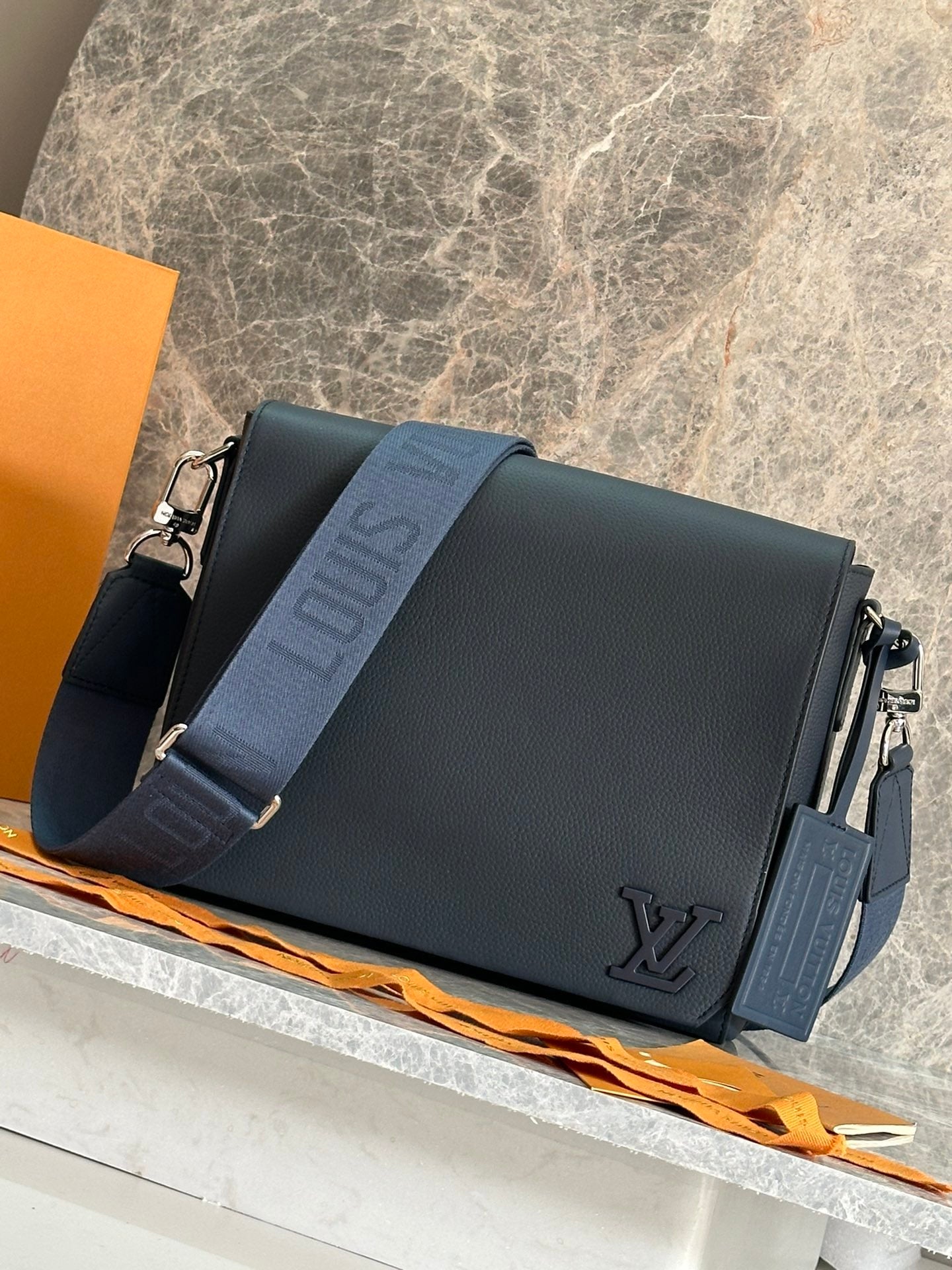 Louis Vuitton New Formal Messenger PM Taurillon Leather