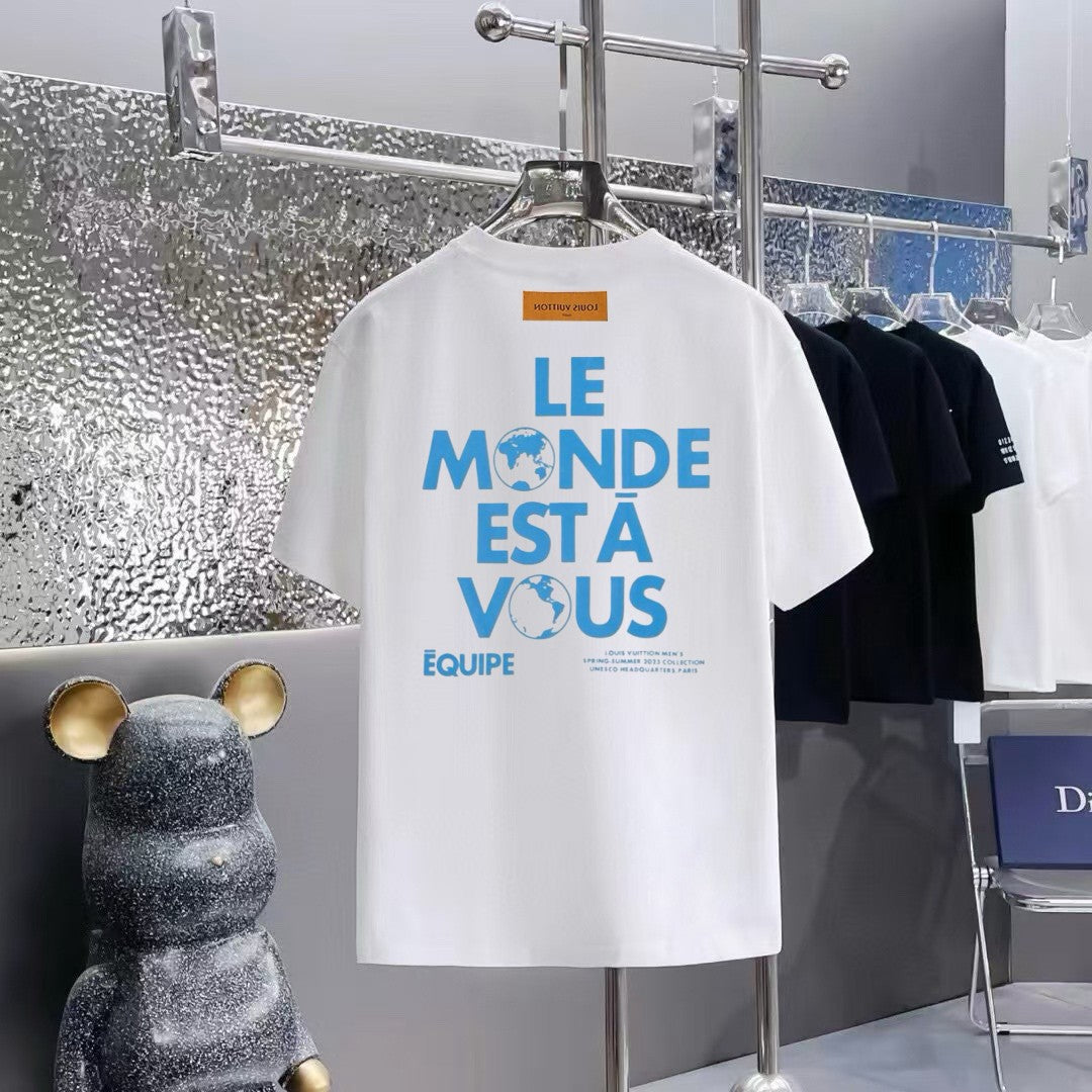 T-shirt Louis Vuitton Le Monde Blanc