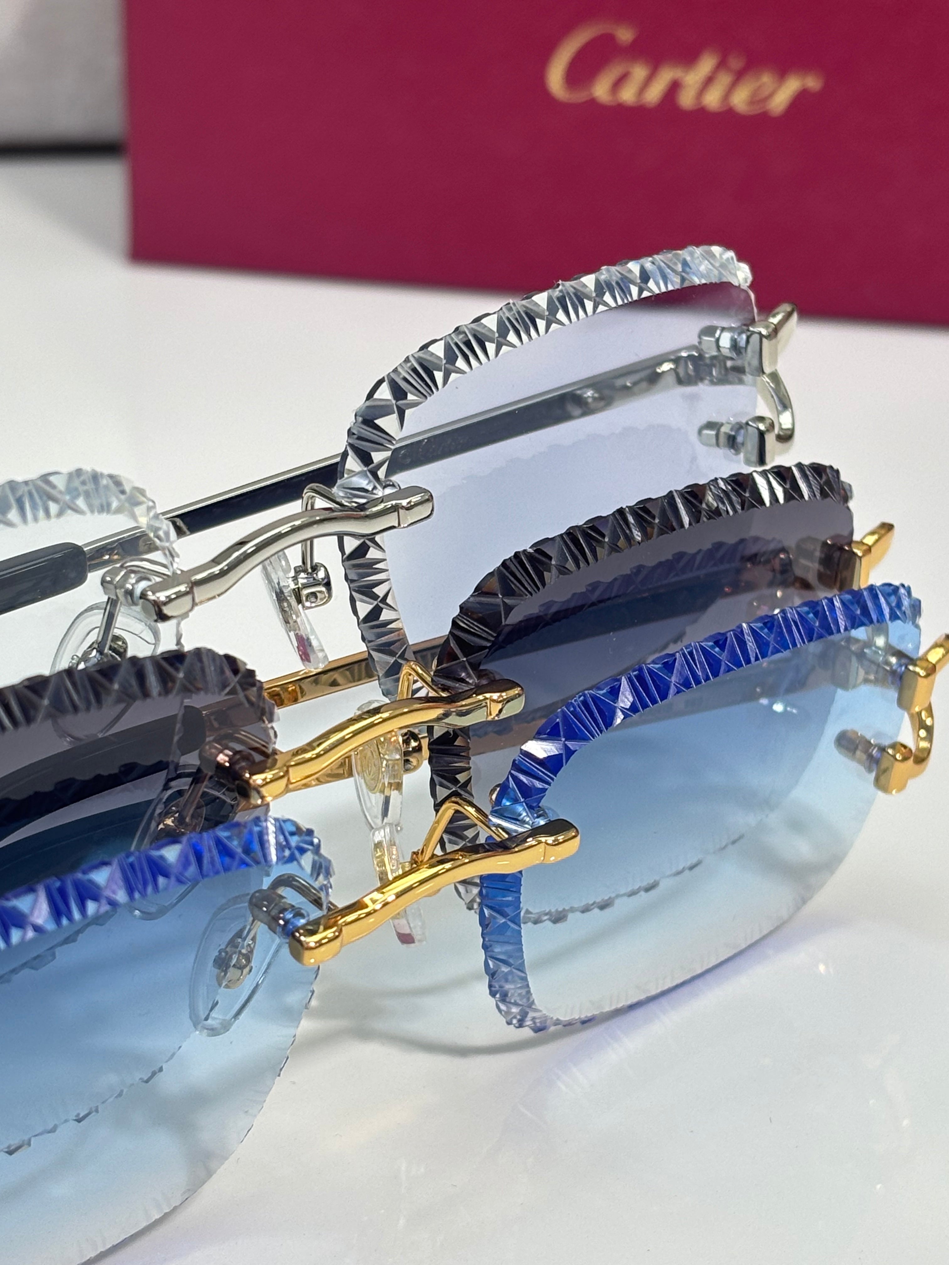 Rimless bords diamantés