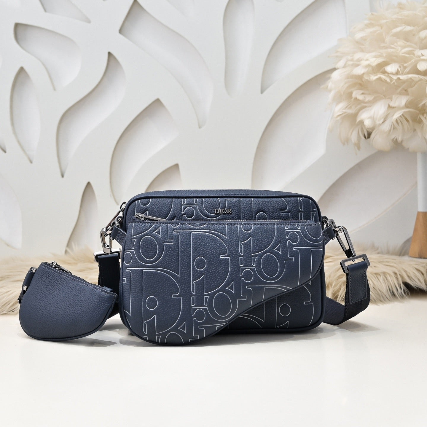 Dior CD Diamond Camera Bag Black