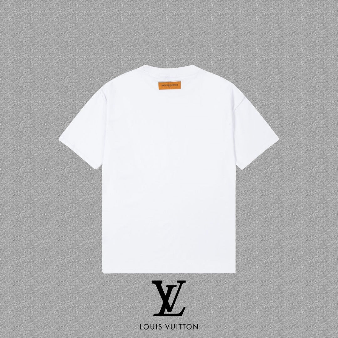 T-shirt Louis Vuitton Signature LV Blanc