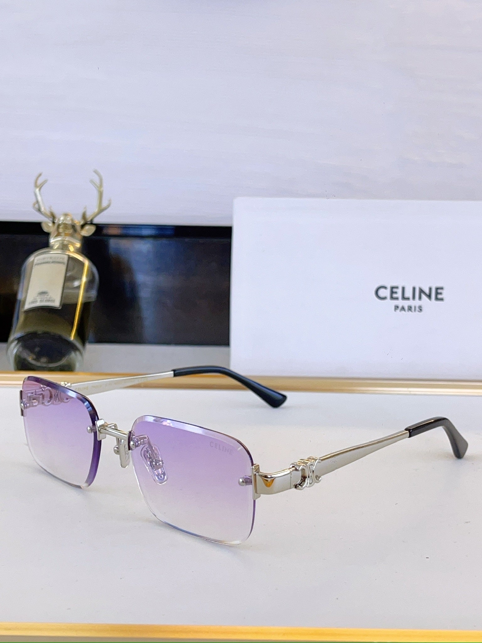 Celine Rimless rectangulaire