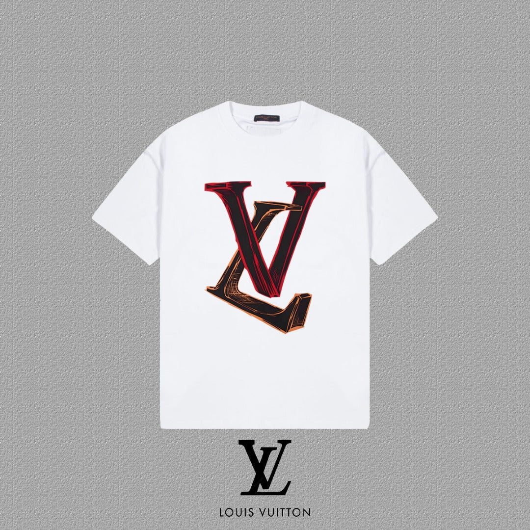 T-shirt Louis Vuitton Signature LV Blanc