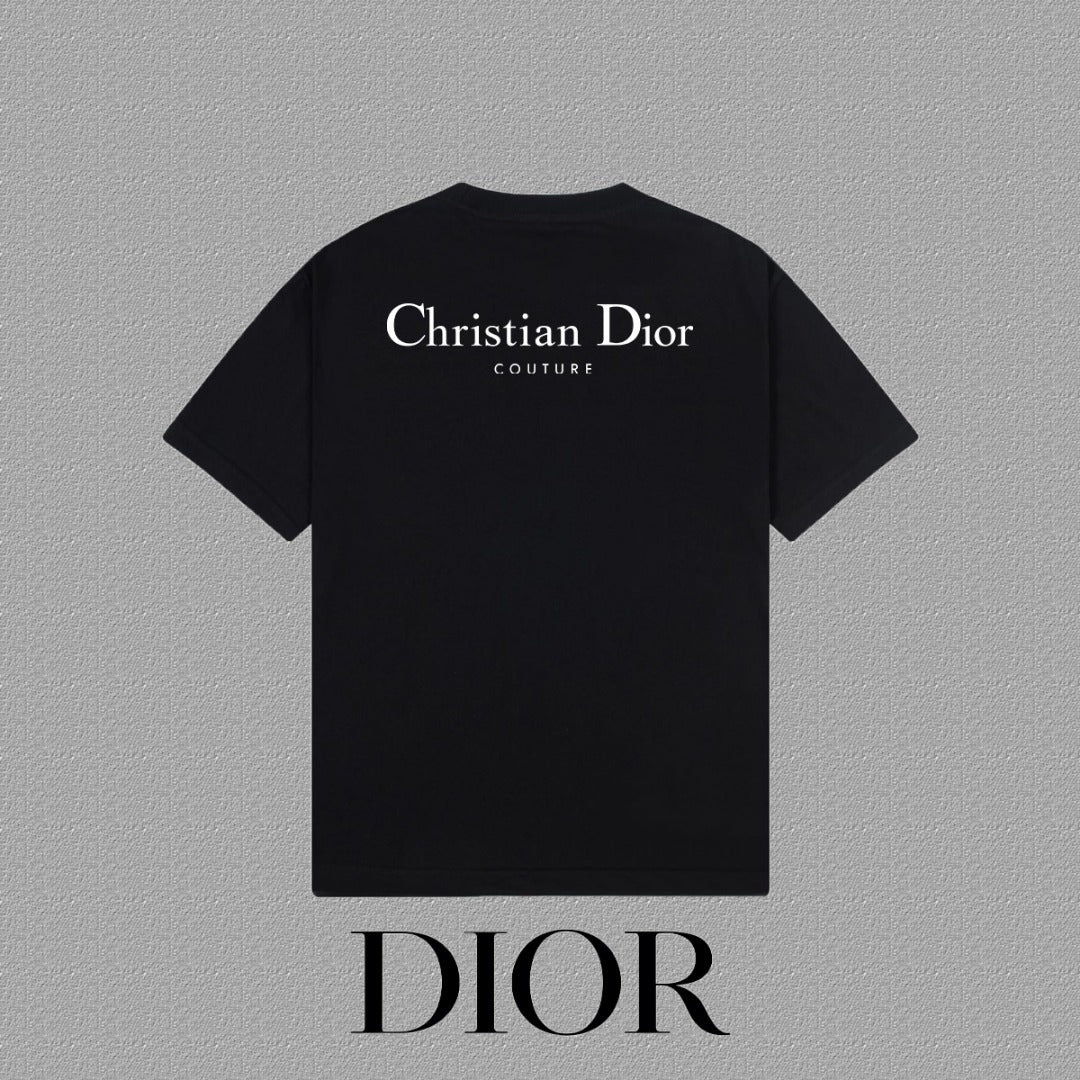 T-shirt Christian Dior Couture Signature Noir