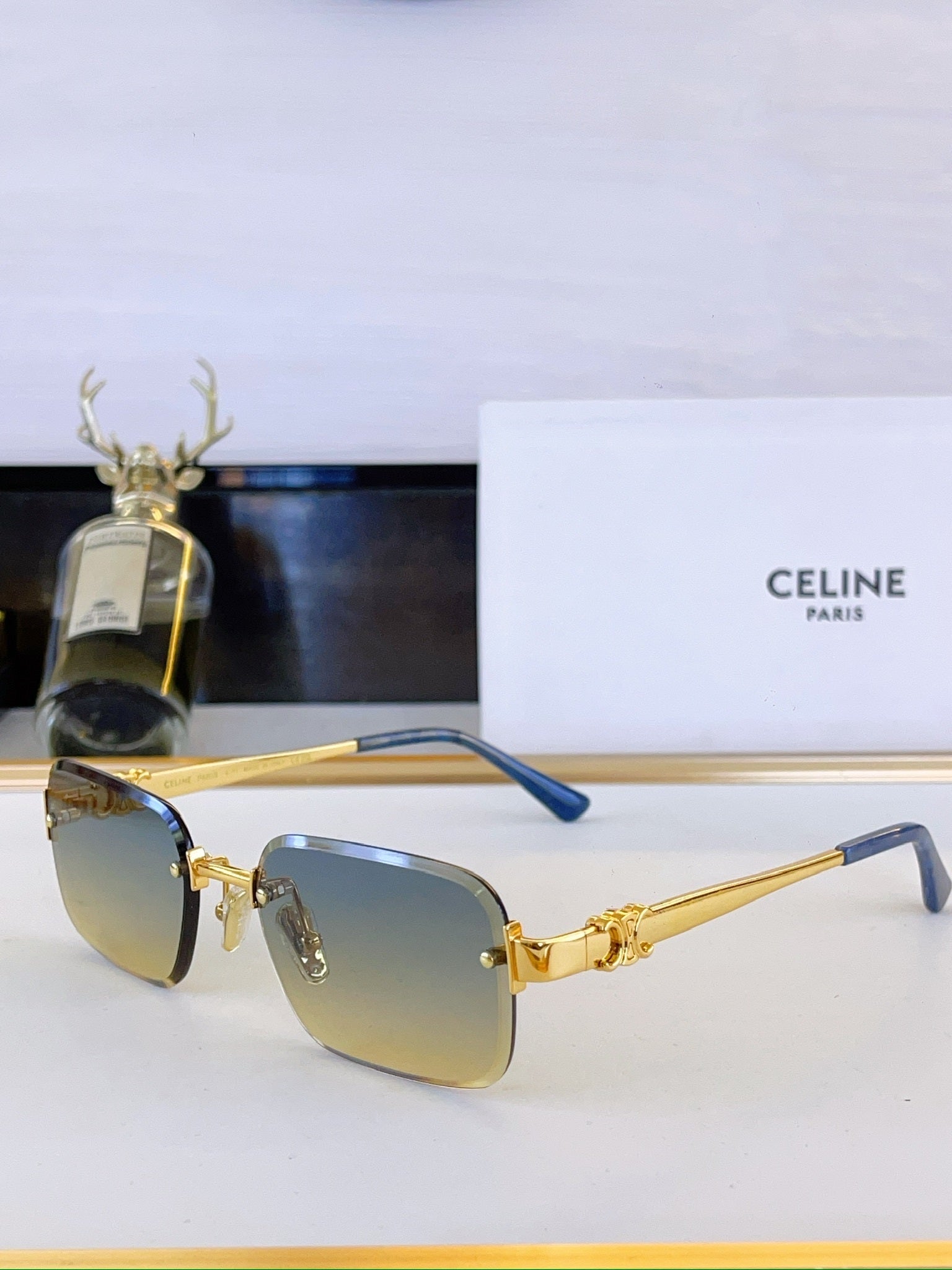 Celine Rimless rectangulaire