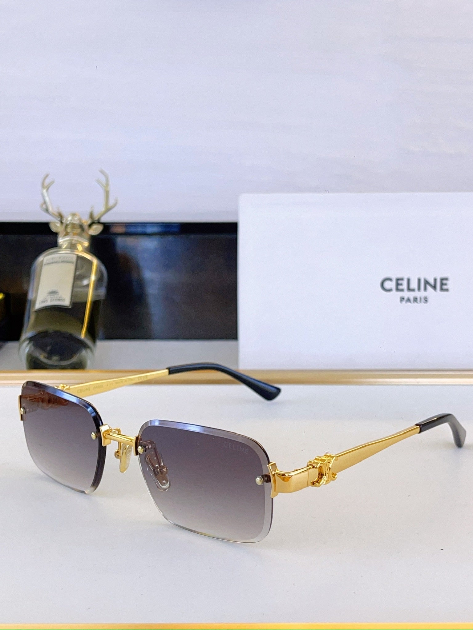 Celine Rimless rectangulaire
