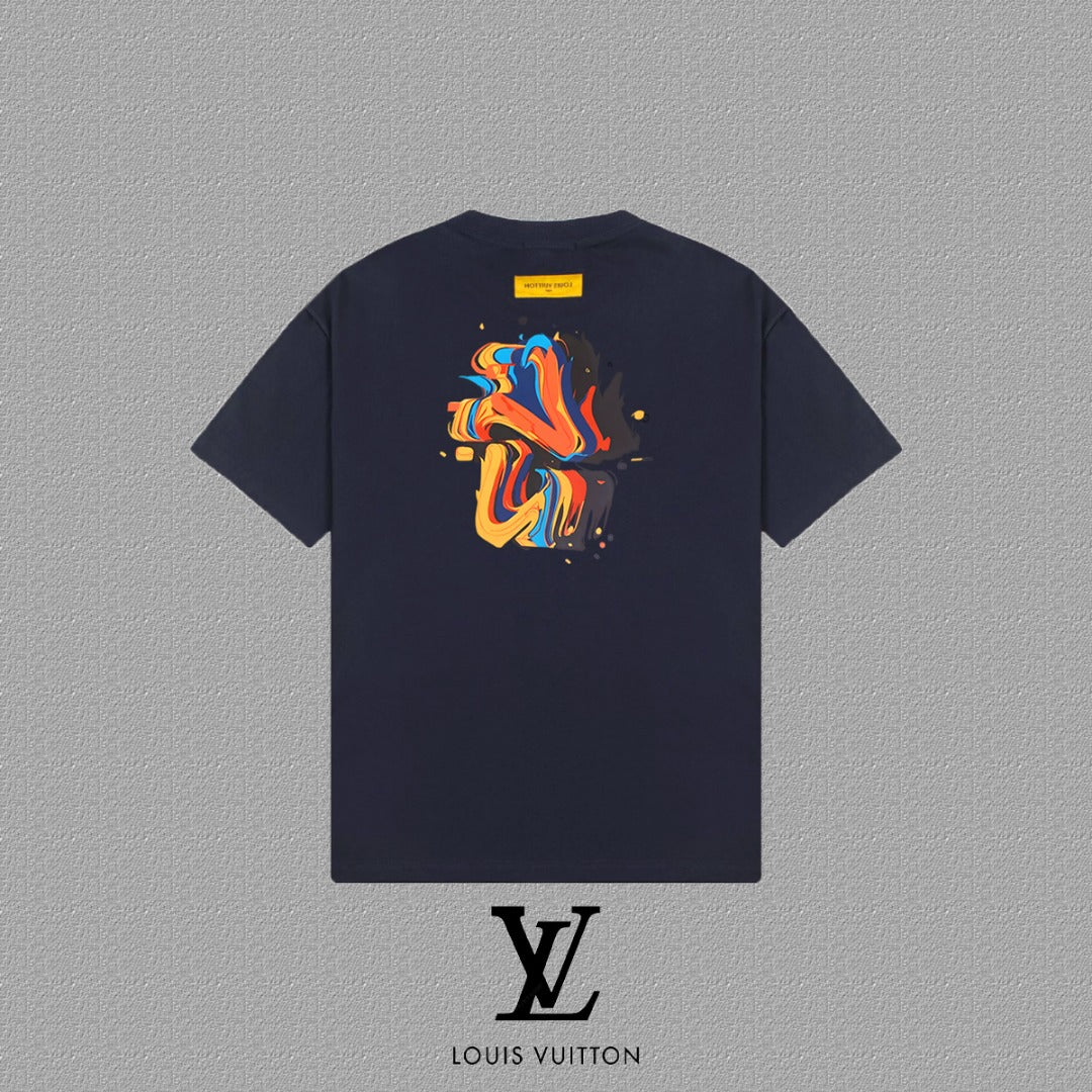 T-shirt Louis Vuitton Abstract Art Navy