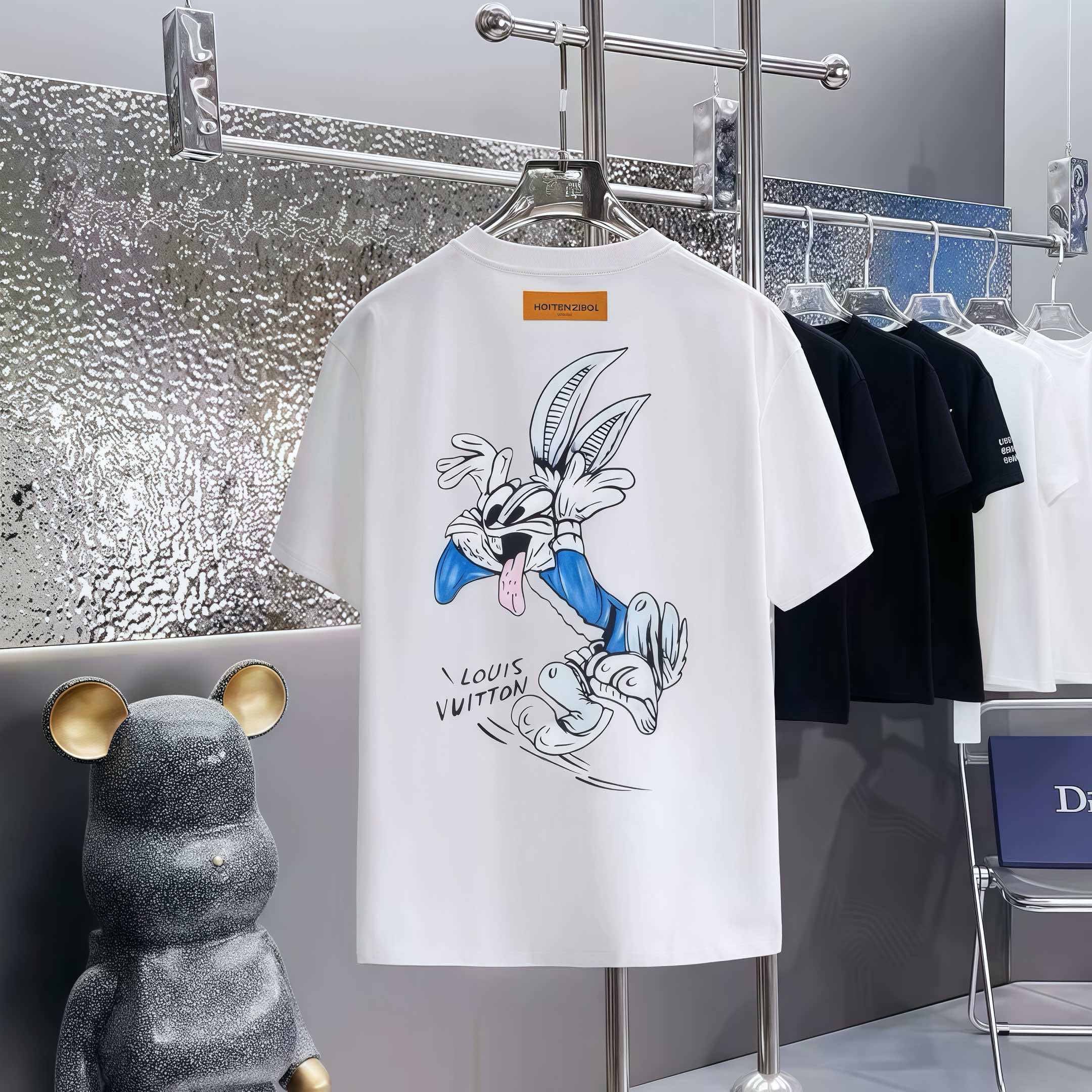 T-shirt Louis Vuitton Cartoon Graphic