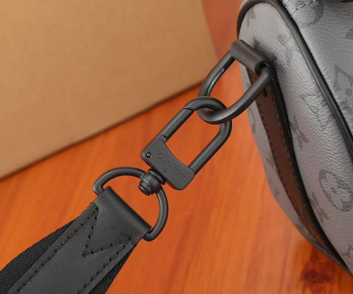 Sac Boston Monogram Noir & Turquoise – Louis Vuitton