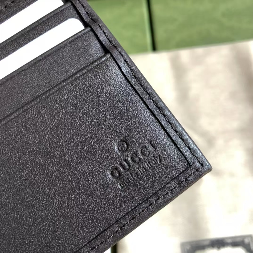 Portefeuille GG Signature Noir & Toile Suprême – Esprit Iconique