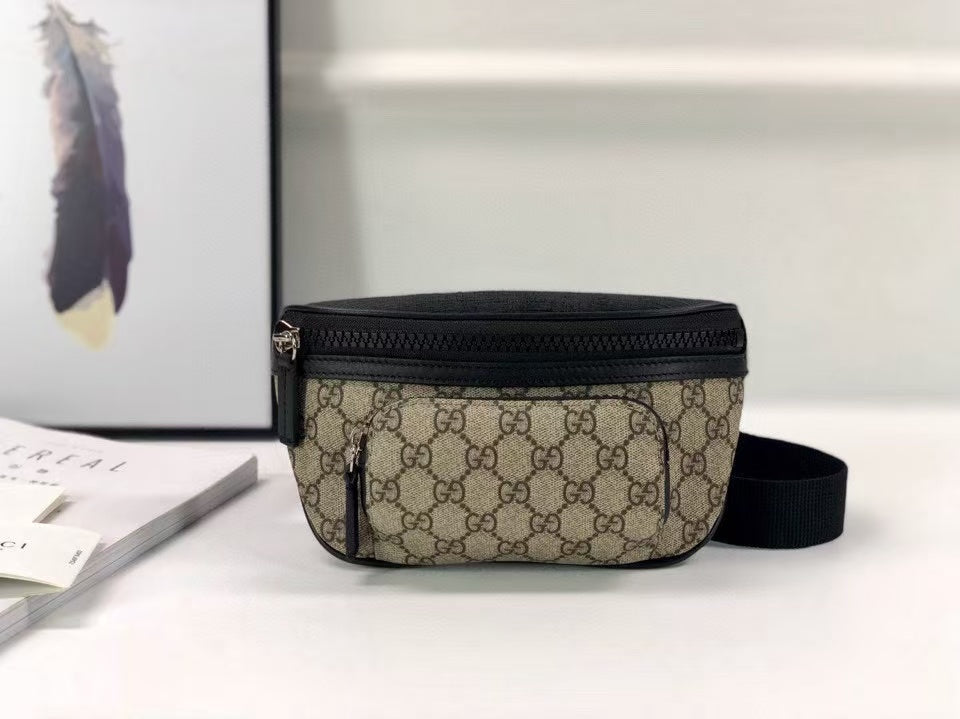Sac Banane GG Suprême Beige & Noir – Gucci