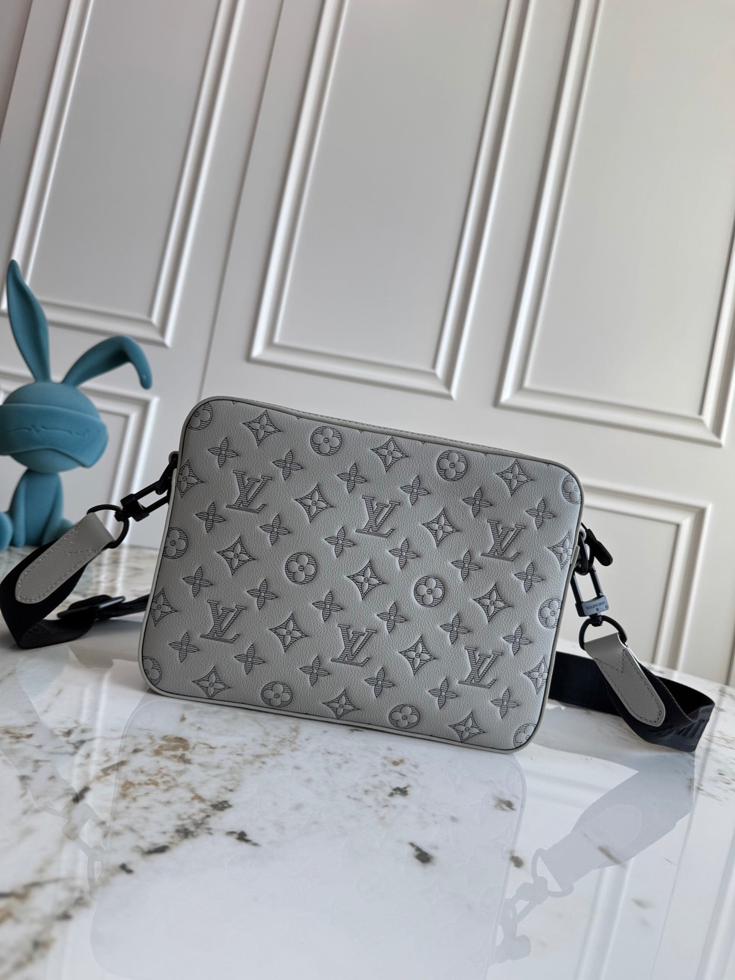 Louis Vuitton Sac Messenger Louis Vuitton Monogram Blanc avec Pochette Mini Zip