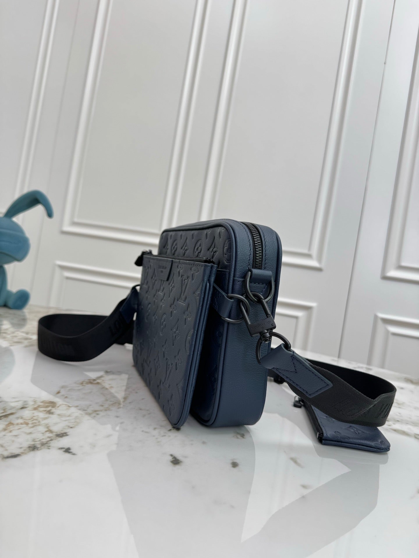 Louis Vuitton Sac Messenger Louis Vuitton Monogram Blanc avec Pochette Mini Zip