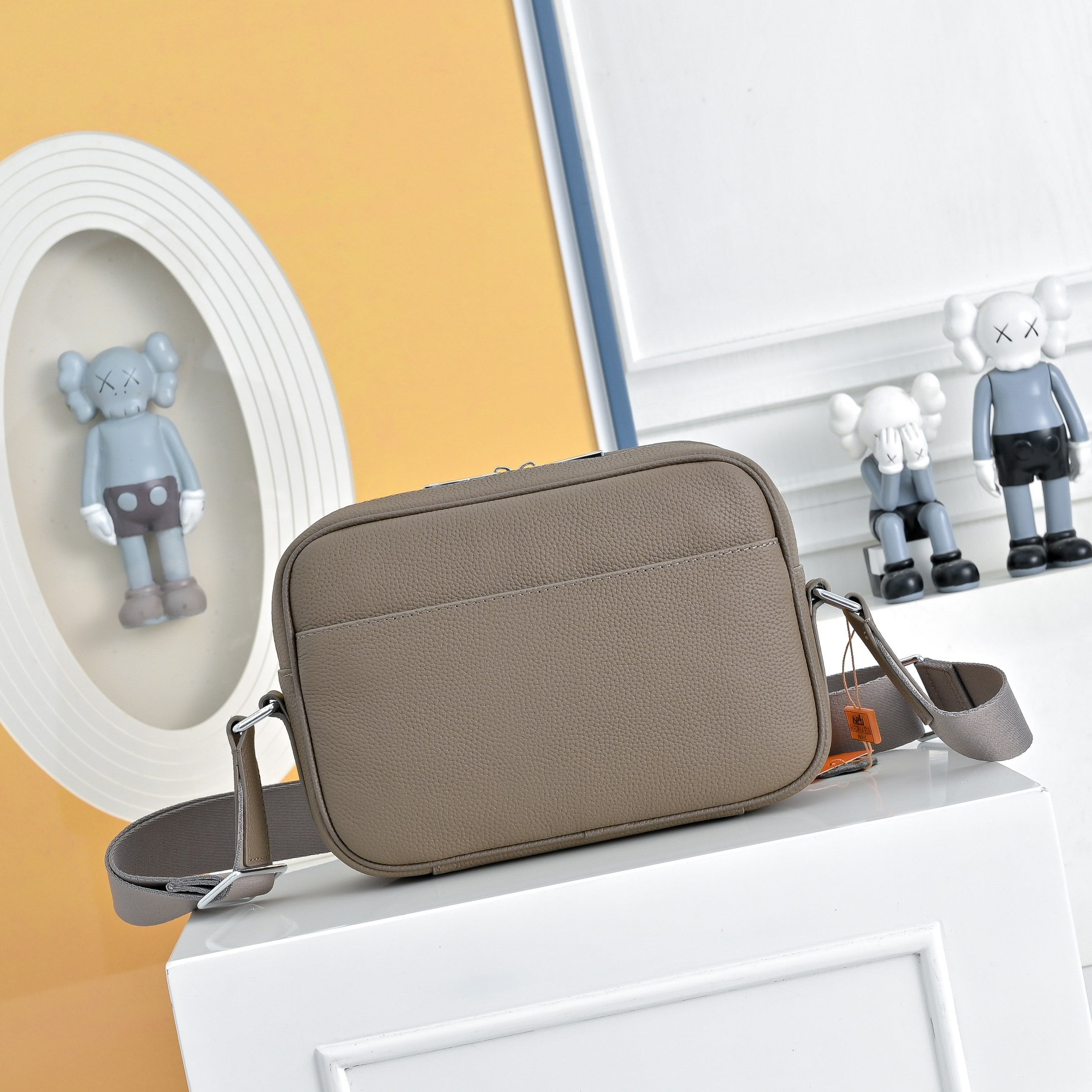Hermès Hermès City Messenger Bag H Monogram Black Leather