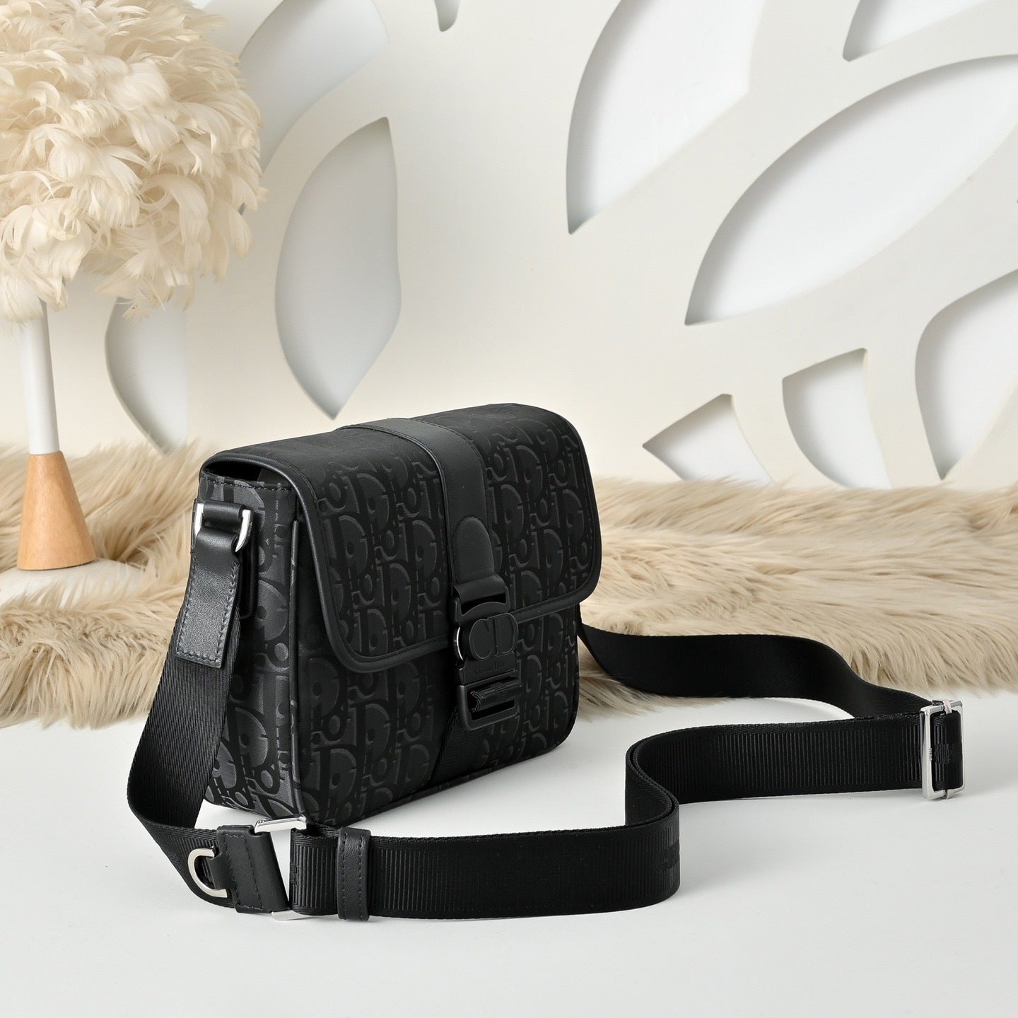 Dior Safari Messenger Bag Oblique Black