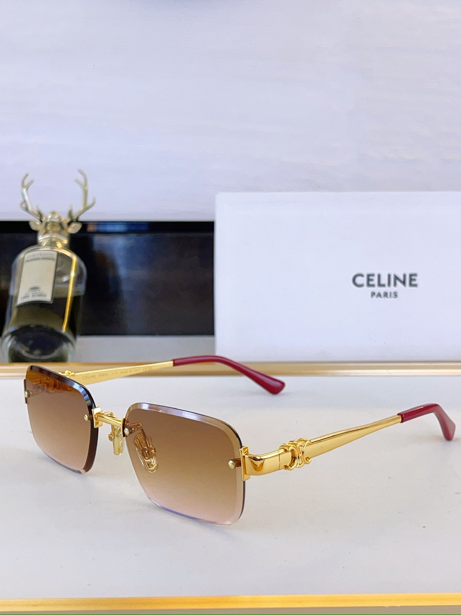 Celine Rimless rectangulaire