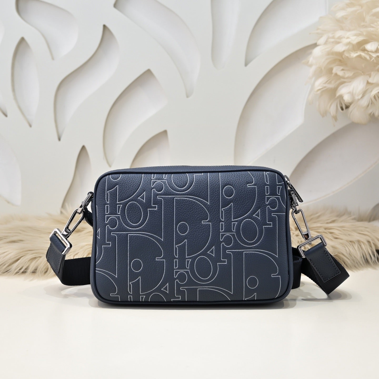 Dior CD Diamond Camera Bag Black