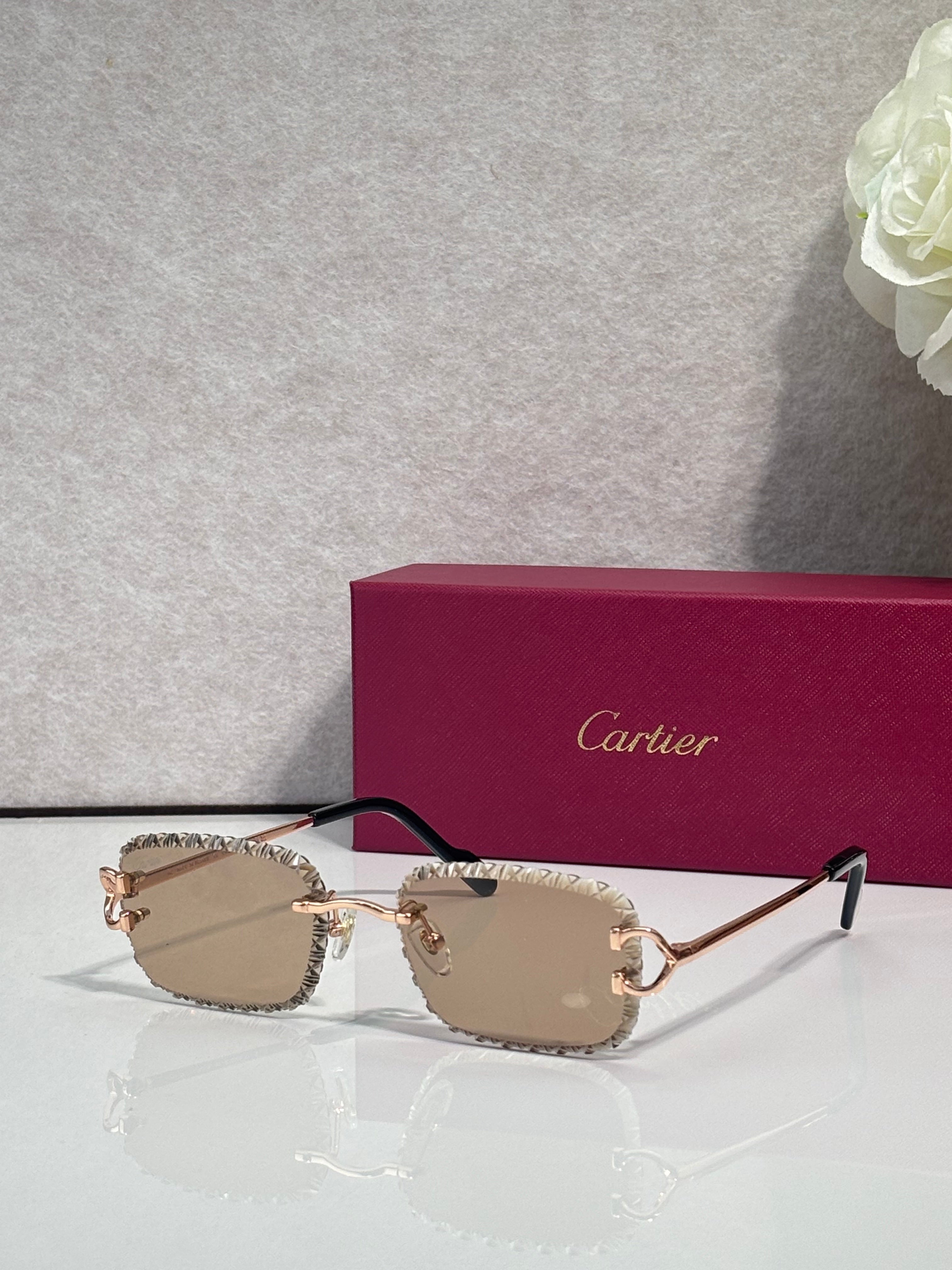 Rimless bords diamantés