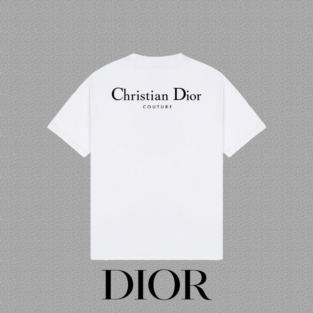T-shirt Christian Dior Couture Signature Noir