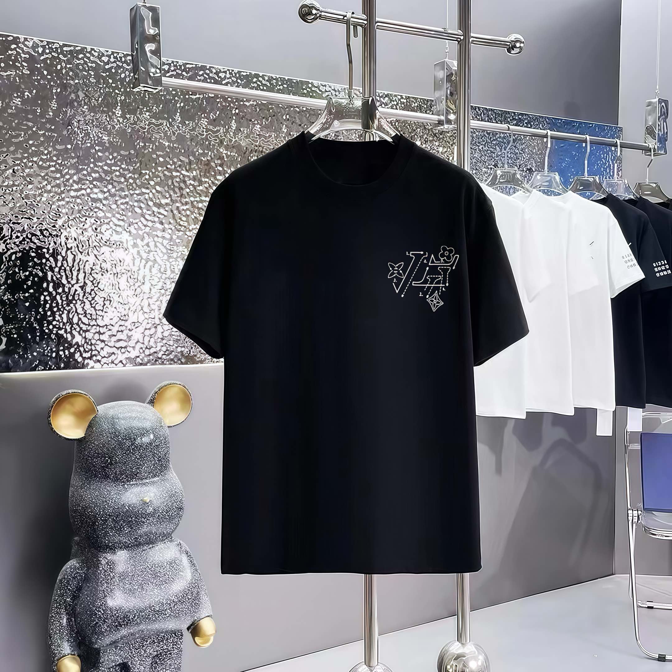 T-shirt Louis Vuitton Blueprint Blanc